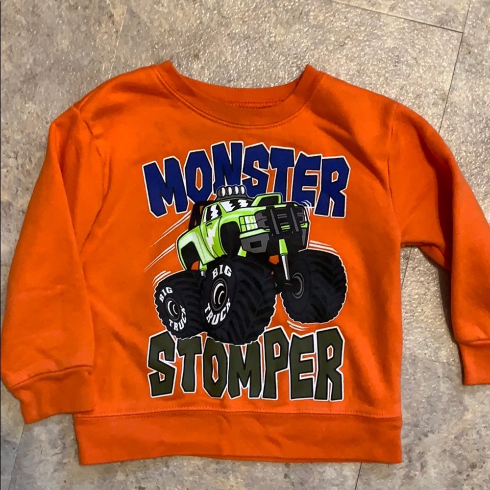 Monster truck sweatshirt
